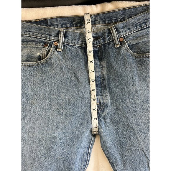 LEVi's Vintage 501 Button Fly Blue Jeans Denim Pants Men’s Size 34x30 - Picture 9 of 16
